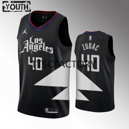Los Angeles Clippers Ivica Zubac 40 Jordan 2022-23 Statement Edition Musta Lasten Pelipaidat Swingman